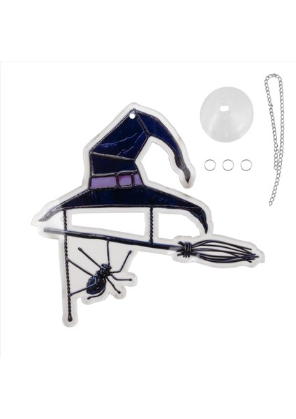 Cadılar Bayramı Spooky Suncatcher Pencere Panelleri Için Güneş Yakalayıcı, Benzersiz Ürkütücü Cadılar Bayramı Süs Süsleri Ev E Için (Yurt Dışından)