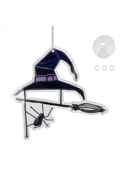 Cadılar Bayramı Spooky Suncatcher Pencere Panelleri Için Güneş Yakalayıcı, Benzersiz Ürkütücü Cadılar Bayramı Süs Süsleri Ev E Için (Yurt Dışından) fiyatları