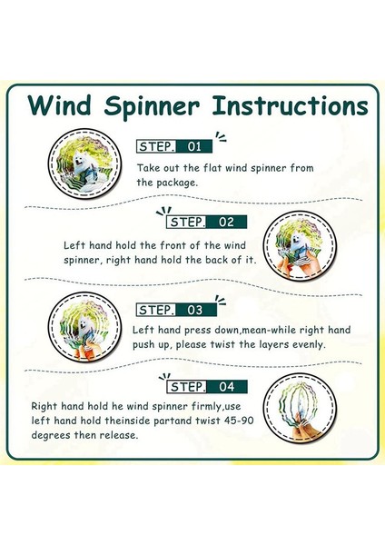 6 Paket 8 Inç Süblimasyon Rüzgar Spinner Boşlukları, 3D Çift Taraflı Süblimasyon Rüzgarla Çalışan Kinetik Heykel Bahçe Bahçesi (Yurt Dışından) modelleri