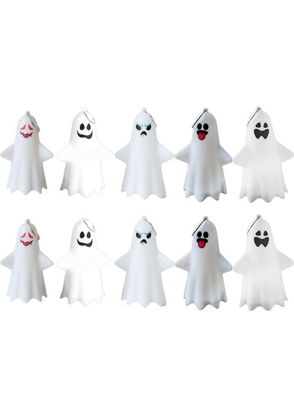 10PCS Cadılar Bayramı Hayalet Işık Sevimli Asılı Kolye Lamba Süsleri Parti Ev Dekoru Malzemeleri Hediyeler Cadılar Bayramı Dekorasyon (Yurt Dışından)