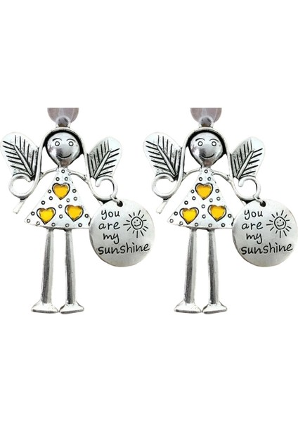 Hediye Arkadaşları Küçük Kolye Süsler Melek Dekorasyon, Noel Dostluk Dekorasyon Hediyesi, Arkadaşlar Için Hediye Sarı (Yurt Dışından)