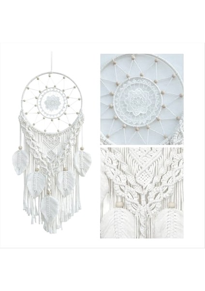 Macrame Dream Catchers Için Yatak Odası Yetişkin Rüya Catcher Duvar Dekor Boho Duvar Dokuma Yapraklar Ev Dekorasyon (Yurt Dışından) indirimleri