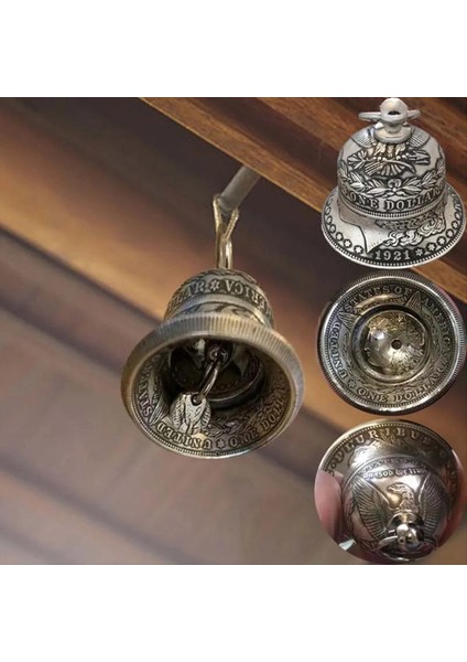 Morgan Silver Dolar Bell Ev Dekor Para Zanaat Asma Duvar Asma Dekor Rüzgar Çenesi (Yurt Dışından) modelleri