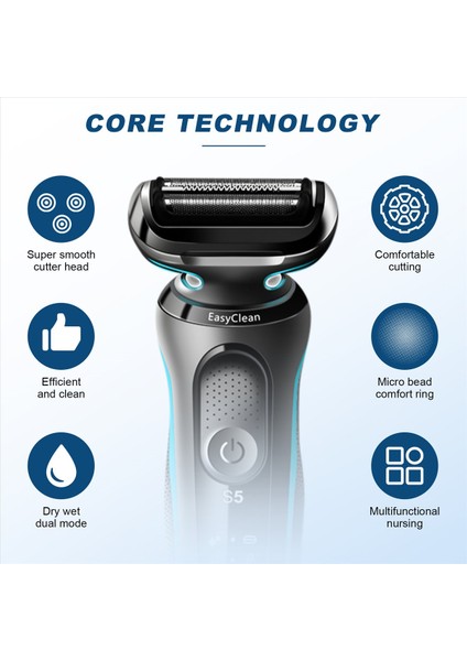 Braun Serisi 5/6 Braun Shaver 53B Yedek Elektrikli Tıraş Alir Kafası 50-R1000S/50-B1300S 6075CC (Yurt Dışından) fırsatları
