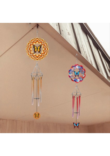 3D Rüzgar Spinner ile Dış Çanlar Için Kelebek Rüzgar (Yurt Dışından) modelleri
