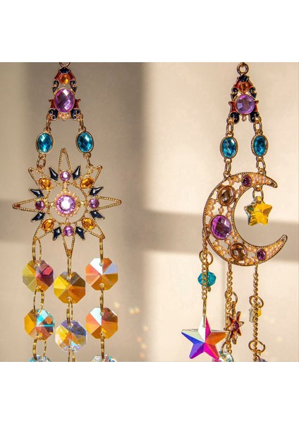 Kristal Suncatcher Açık Rüzgar Çanları Bahçe Rüzgar Müziği 3D Rüzgar Spinner Bahçe Gökkuşağı Yapımcısı Dekorasyon Için Asılı (Yurt Dışından) indirimleri