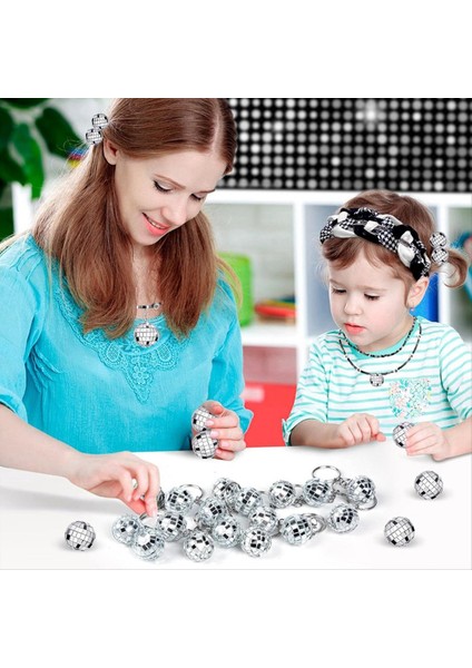 50PCS Mini Disko Top Anahtarlık, Ayna Disko Topu Toplu Anahtarlık Partisi 70&#39;lerin 80&#39;ler Için Disko Parti Malzemeleri (Yurt Dışından) indirimleri