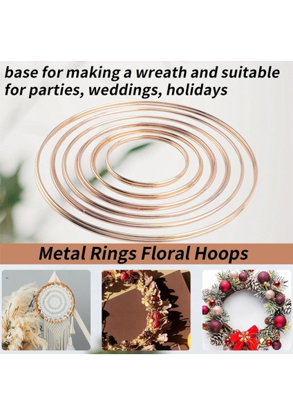 12 Pcs 6 Boyutlar Altın Rüya Catcher Metal Yüzük Çiçek Çember Çelenk Makrome Kreasyonlar Dıy El Sanatları Için Yüzük (Yurt Dışından) indirimleri