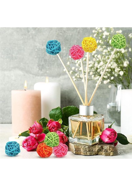 45PCS Rattan Topları Renkli Dekor Dekoratif Vazo Dolgu Masası Düğün Dekorasyonu Bebek Duş Doğum Günü Partisi, 1.6 Inç (Yurt Dışından) fiyatları