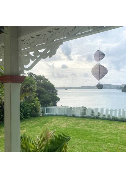 Açık Havada Asılı Dekoratif Spiral Metal Rüzgar Zil, 3D Spiral Rüzgar Zil Bahçesi Arka Bahçe Asılı Dekorasyon (Yurt Dışından) fiyatları