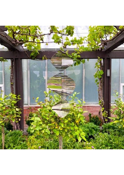 Açık Havada Asılı Dekoratif Spiral Metal Rüzgar Zil, 3D Spiral Rüzgar Zil Bahçesi Arka Bahçe Asılı Dekorasyon (Yurt Dışından) modelleri