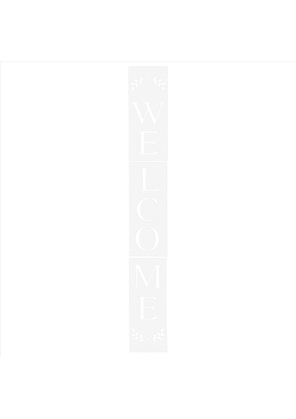 Hoş Geldiniz Işaret Şablonu, Ahşap Yeniden Kullanılabilir Sundurma Işareti ve Ön Kapı Dikey Dekorasyonda Boyamak Için Büyük Harf Şablonları (Yurt Dışından) fırsatları