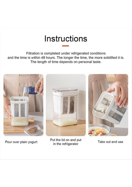 Yoğurt Filtre Ev Yapımı Yoğurt Makinesi Filtre Ekranı Soğuk Çıkarma Peynir Altı Suyu Ayırma Araçları Peynir Nem Ayırıcı (Yurt Dışından) fırsatları