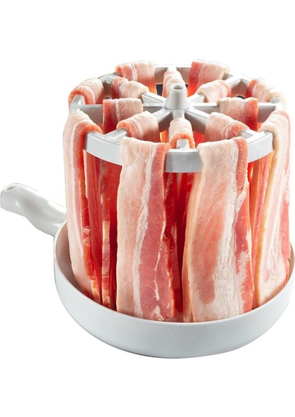 Mikrodalga Pastırma Ocak Hızlı Pişirme Pastırma Rafı Gres Koleksiyoncusu Mutfak Gadget (Yurt Dışından)