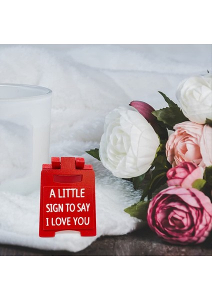 Seni Seviyorum Küçük Işaret, Aşk Teması Mini Işaret Dekorasyonu, Romantik Aşk Dili Işareti Plak, Ev Ofis Masası Dekorasyonu (Yurt Dışından) modelleri
