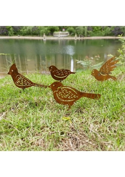 Paslı Kuşlar Dekorasyonu, Metal Kuşlar Heykelleri Yaşam Patinas Metal Kuşlar Bahçe Süsleri Siluet Bahçe Çit Dekorc (Yurt Dışından) fiyatları