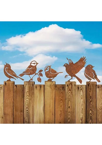 Paslı Kuşlar Dekorasyonu, Metal Kuşlar Heykelleri Yaşam Patinas Metal Kuşlar Bahçe Süsleri Siluet Bahçe Çit Dekorc (Yurt Dışından) fırsatları