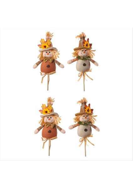 4pcs Şükran Dekorasyonları Hasat Sezon Korkular Sopa Bebek Sonbahar Ev Dekorasyon Eklentisi (Yurt Dışından) modelleri