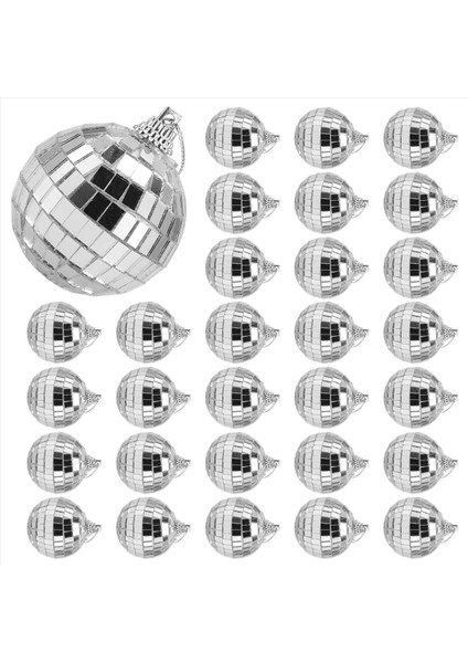 30 Adet Disko Ayna Topları 2 Inç Yansıtıcı Ayna Topu Asma Topu Noel Ağacı Parti Ev Dekorasyonları (Yurt Dışından) modelleri