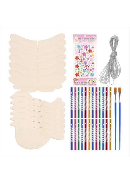 6 Paket 3D Kuş Rüzgar Zanaat Seti Çocuklar Için, Diy Boya ve Ahşap Hayvan El Sanatları Inşa Kızlar/erkekler Için Doğum Günü Hediyeleri Set (Yurt Dışından) fiyatları