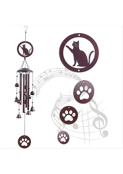 Açık Hava Rüzgar Çanları, Hatıra Hediyeleri/yeni Ev Hareketli Hediyeler, Açık ve Iç Mekan Kullanım Kedi Için Metal Rüzgar Çanları (Yurt Dışından) fiyatları