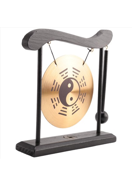 Masaüstü Gong - Feng Shui Pirinç Gong Stand ve Mallet, Hassas Çin Ev Dekoru, Sekiz Diyagramlı Masaüstü Süslemesi (Yurt Dışından) fırsatları
