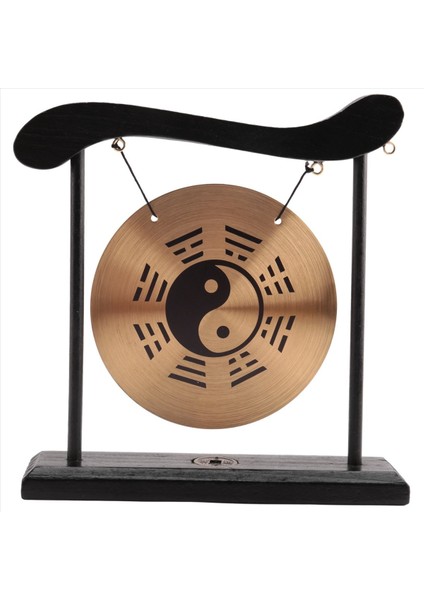 Masaüstü Gong - Feng Shui Pirinç Gong Stand ve Mallet, Hassas Çin Ev Dekoru, Sekiz Diyagramlı Masaüstü Süslemesi (Yurt Dışından) indirimleri