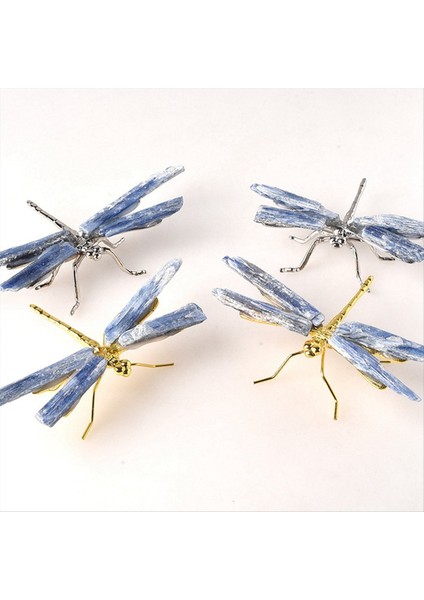 Kyanit Yusufçuk Heykelcik Kristal Taş El Sanatları Kelebek Mineral Ev Dekorasyonu (Yurt Dışından) modelleri