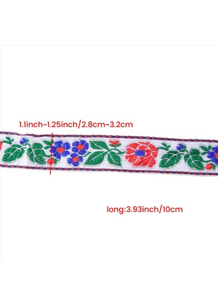 Çiçek Jakard Şerit Döşeme, Dikiş Dokuma Jakar Şerit Vintage Işlemeli Dantel Şerit Kumaş Dekor Döşeme Stili A (Yurt Dışından) fırsatları