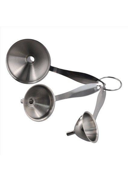 Şişeleri Doldurmak Için 3 Arada 1 Huni Paslanmaz Çelik Küçük Mutfak Huni, Uçucu Yağları Aktarmak Için Set Sıvı (Yurt Dışından)