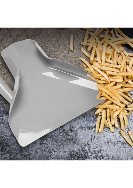 Plastik çip kepçesi patates kızartması kürek yükleyici çipi ambova kürek hunisi patlamış mısır fast food sağ kolu (Yurt Dışından) fırsatları