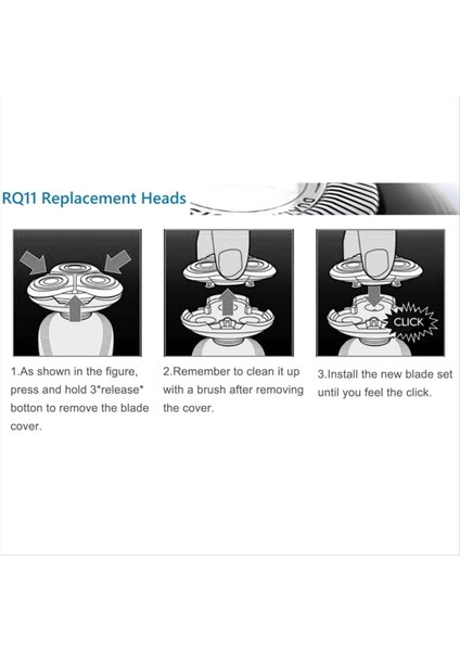 Philips Norelco Için RQ11 Yedek Kafaları RQ1150X 1160 1180 1175 1131 1195 Electric Tıraş Yedek Bıçaklar (Yurt Dışından) indirimleri