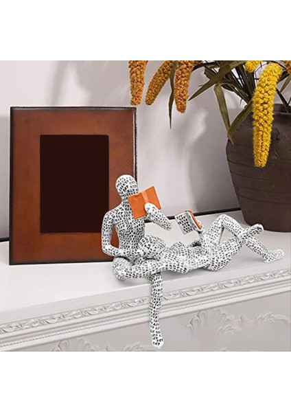 Ev Dekoru Posası Okuma Kadın Heykelcik Heykeli Heykel Odası Dekor Modern Soyut Dekorasyon Raf Masa Masası Dekor (Yurt Dışından) fırsatları