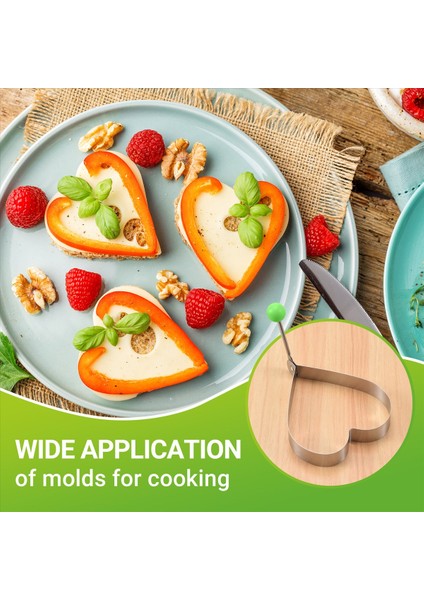 Kızarmış yumurta kalıpları, çocuk için saplı gözleme kalıp yapımcısı, kalıp ızgara tavası için sopa 5 adet (Yurt Dışından) fırsatları