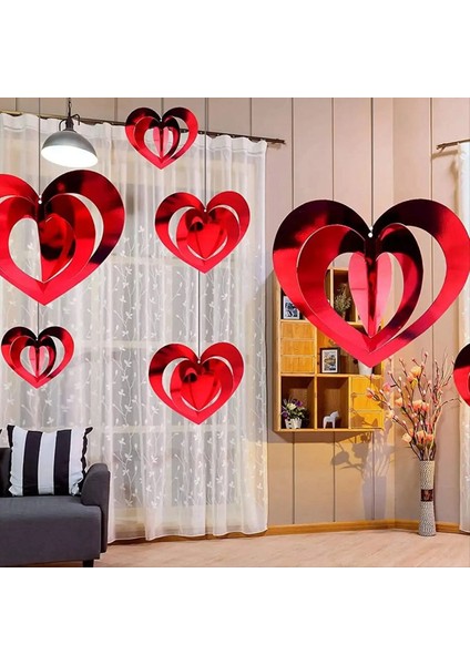 80PCS 3D Aşk Kolye Sevgililer Günü Düğün Dekorasyonu Içi Boş Kolye Ev Dekorasyonu (Yurt Dışından) fiyatları