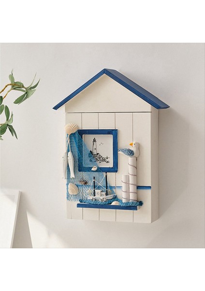 Duvara Monte Kabine Anahtar Rafı, Ahşap Ev Anahtar Depolama Kutusu, Akdeniz Tarzı Model Heykel Ev Duvar Dekor Kuşu (Yurt Dışından) indirimleri