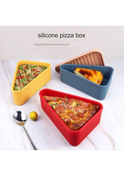 Pizza artık saklama kabı, yeniden kullanılabilir pizza slicone konteyneri, silikon gıda konteyneri, bir (Yurt Dışından) indirimleri