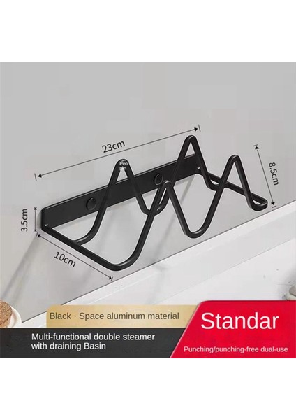 Paslanmış tencere kapağı tutucu duvar montaj plaka rafı güçlü yatak kapasitesi Yok pot kapağı raf kadırga rafı beyaz-a (Yurt Dışından) indirimleri