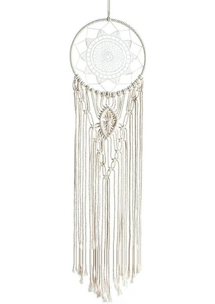 El Dokuma Dreamcatcher Circle Macrame Kiti Macrame Duvar Asma Malzemeleri Zanaat Makramı Duvar Asma Malzemeleri (Yurt Dışından)
