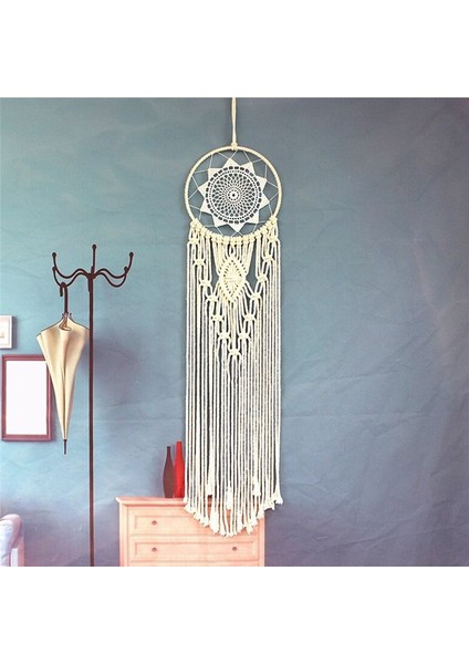 El Dokuma Dreamcatcher Circle Macrame Kiti Macrame Duvar Asma Malzemeleri Zanaat Makramı Duvar Asma Malzemeleri (Yurt Dışından) fırsatları