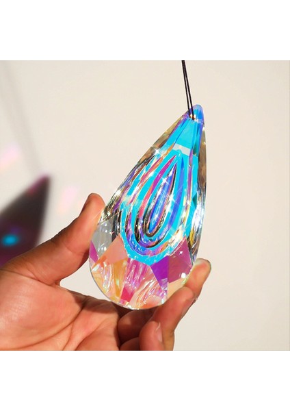 120MM Kristal Suncatcher, 2 Paket Büyük Prizma Güneş Yakalayıcıları Pencereler Asılı Süsler Gökkuşağı Üreticisi Kolye (Yurt Dışından) fırsatları
