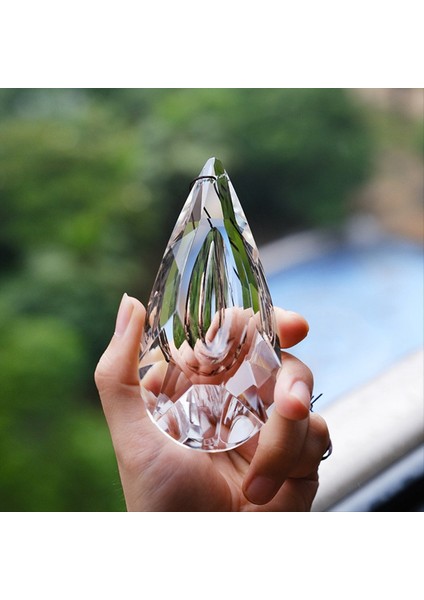 120MM Kristal Suncatcher, 2 Paket Büyük Prizma Güneş Yakalayıcıları Pencereler Asılı Süsler Gökkuşağı Üreticisi Kolye (Yurt Dışından) indirimleri