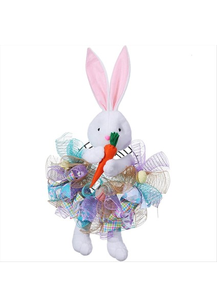 Ön Kapı Için Paskalya Çelenk, Bunny Şekilli Paskalya Çelenk, Paskalya Dekorasyonu, Tatil Çelenk, Paskalya Tavşan Kapı Çelenk B B (Yurt Dışından)