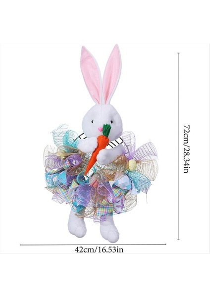 Ön Kapı Için Paskalya Çelenk, Bunny Şekilli Paskalya Çelenk, Paskalya Dekorasyonu, Tatil Çelenk, Paskalya Tavşan Kapı Çelenk B B (Yurt Dışından) modelleri