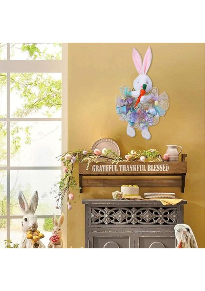Ön Kapı Için Paskalya Çelenk, Bunny Şekilli Paskalya Çelenk, Paskalya Dekorasyonu, Tatil Çelenk, Paskalya Tavşan Kapı Çelenk B B (Yurt Dışından) indirimleri