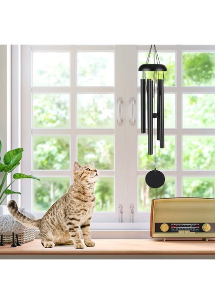 Retro Metal Rüzgar Çanları Alüminyum Tüp Müzik Rüzgar Zil Süsleri Oda Dekorasyon Kreş Dekorasyon Asma Dekorasyonlar (Yurt Dışından) fırsatları