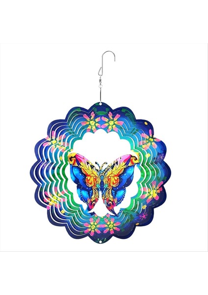 Rüzgar Spinners Açık, Asılı Kelebek Açık Rüzgar Spinner, Metal Rüzgar Spinnerları Veranda Sanat Süslemeleri (Yurt Dışından)