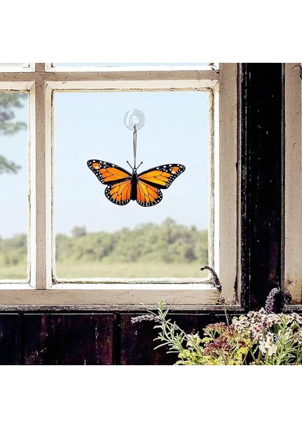 Lekeli Kelebek Güneş Catcher Leke Cam Pencere Asma Asma Kelebekler Sun Catcher Araba Kelebek Dekorasyonları B (Yurt Dışından) indirimleri