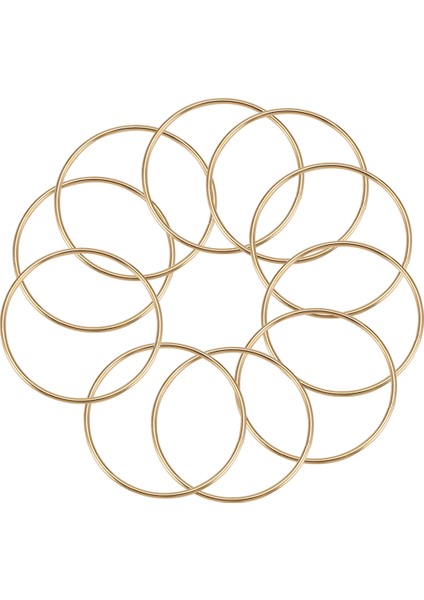 Dreamcatchers ve El Sanatları Için 10 Paket 3 Inç Altın Rüya Yakalayıcı Metal Yüzük Çemberler Makrome Yüzüğü (Yurt Dışından) fiyatları