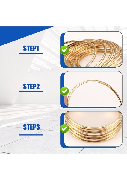 Dreamcatchers ve El Sanatları Için 10 Paket 3 Inç Altın Rüya Yakalayıcı Metal Yüzük Çemberler Makrome Yüzüğü (Yurt Dışından) indirimleri